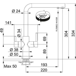 Franke Kranen - Keukenkraan FN 0689.031, Met Filterfunctie, Chroom 115.0370.689 -Exporteren Kraan Lux Winkel be27c7088da9537cf5374eae
