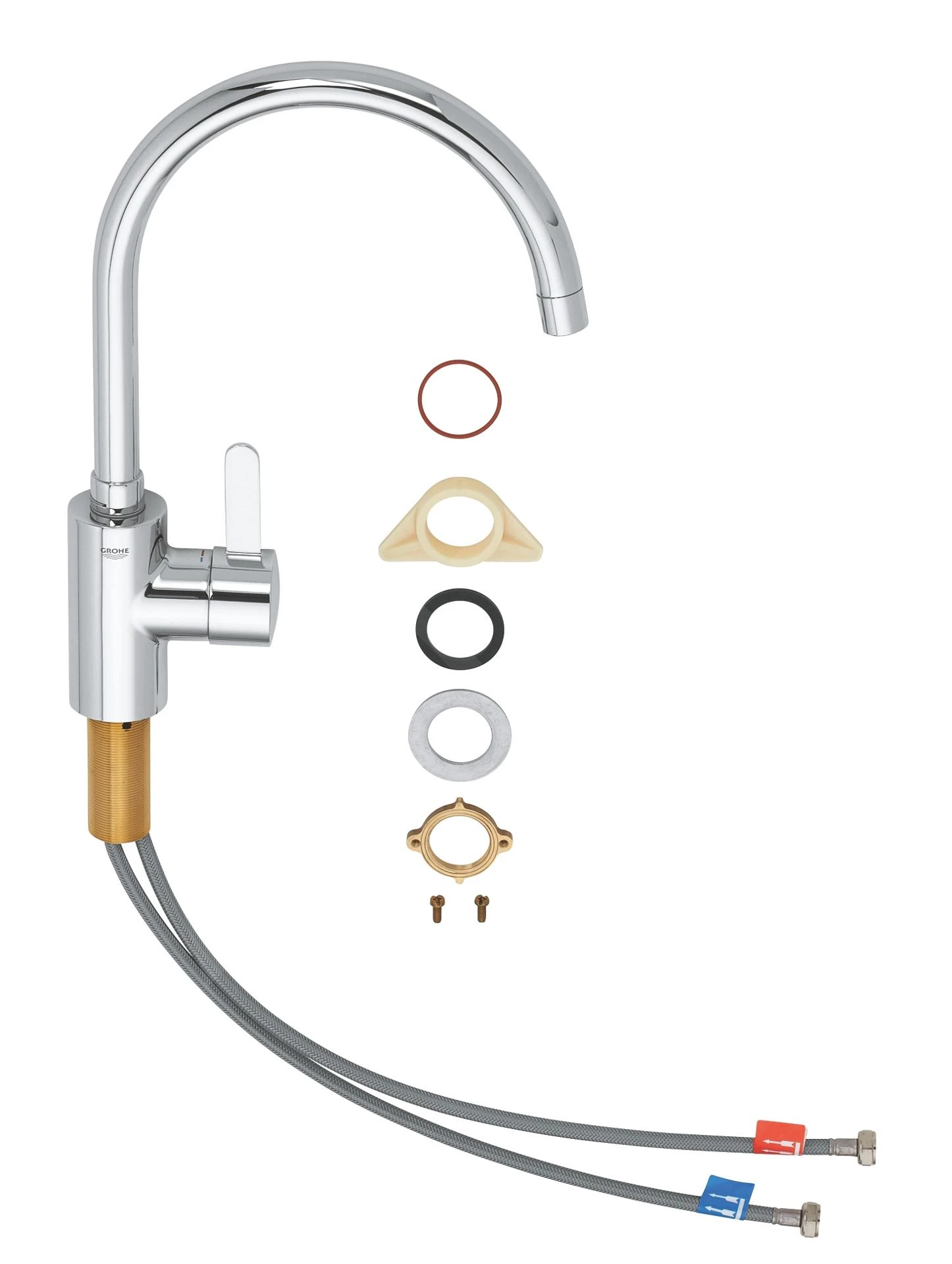 Grohe Eurosmart Cosmopolitan - Keukenkraan, Chroom 32843002 5 Grohe Eurosmart Cosmopolitan - Keukenkraan, Chroom 32843002 - Afbeelding 3