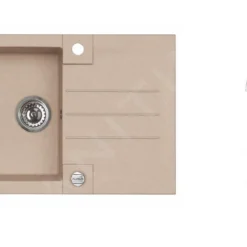 Alveus Sets - Set Spoelbak Rock 130 En Keukenkraan Tonia, Beige SETA066