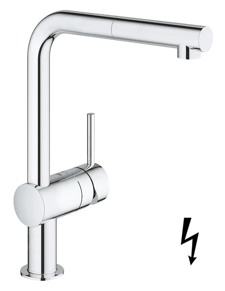 Grohe Minta - Keukenkraan Met Uittrekbare Handdouche, Chroom 31397000 3 Grohe Minta - Keukenkraan Met Uittrekbare Handdouche, Chroom 31397000