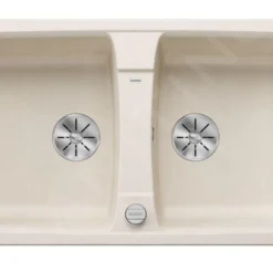 Blanco Lexa 8 - Silgranit Spoelbak, 780x500 Mm, Met Afvoerbediening, InFino, Zacht Wit 527096