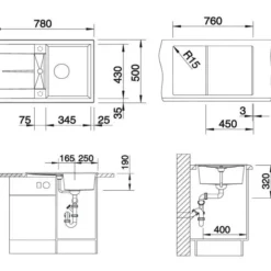 Blanco Metra 45 - Silgranit Spoelbak, 780x500 Mm, Tartufo 517346 5 Blanco Metra 45 - Silgranit Spoelbak, 780x500 Mm, Tartufo 517346 -Exporteren Kraan Lux Winkel c4aac744b4be8810017bdb8d 3