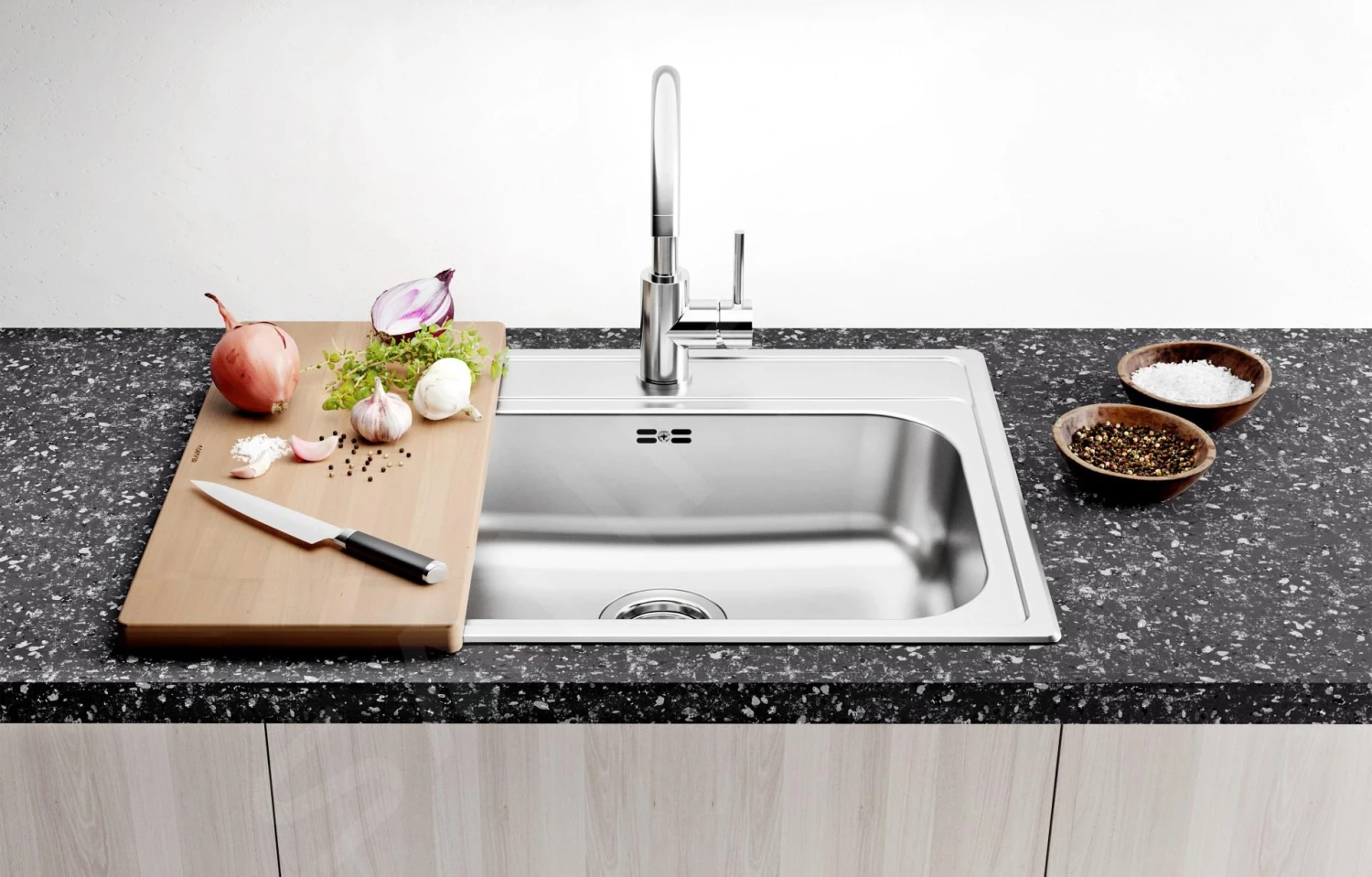 Blanco Dana - Spoelbak, 480x500 Mm, Rvs 525322 6 Blanco Dana - Spoelbak, 480x500 Mm, Rvs 525322 - Afbeelding 4