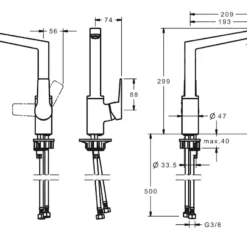 Hansa Twist - Keukenkraan, Mat Zwart 0920220333 5 Hansa Twist - Keukenkraan, Mat Zwart 0920220333 -Exporteren Kraan Lux Winkel c72b7061d5e169b3477884be