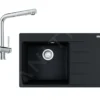 Franke Sets - Set G216, Fragraniet Spoelbak CNG 611-78 TL/2 En Keukenkraan Samoa, Onyx/chroom 114.0650.796 -Exporteren Kraan Lux Winkel c768017c7a059e5bee1c9df2