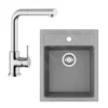 Franke Sets - Keukenset T51, Tectonite Spoelbak SID 610-40 En Keukenkraan FN 0147.031, Grijs/chroom 114.0508.414 -Exporteren Kraan Lux Winkel c89e3b181e44245647518721