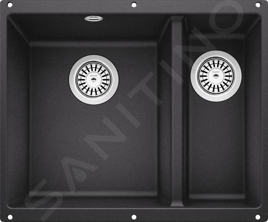 Blanco Rotan 340/160 - Silgranit Spoelbak, 555x460 Mm, Antraciet 523077 3 Blanco Rotan 340/160 - Silgranit Spoelbak, 555x460 Mm, Antraciet 523077