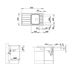 Blanco Axis III - Spoelbak, 915x510 Mm, Met Accessoires, InFino, Rvs 522103 -Exporteren Kraan Lux Winkel cc039a6f7997b9dc3c5405d5