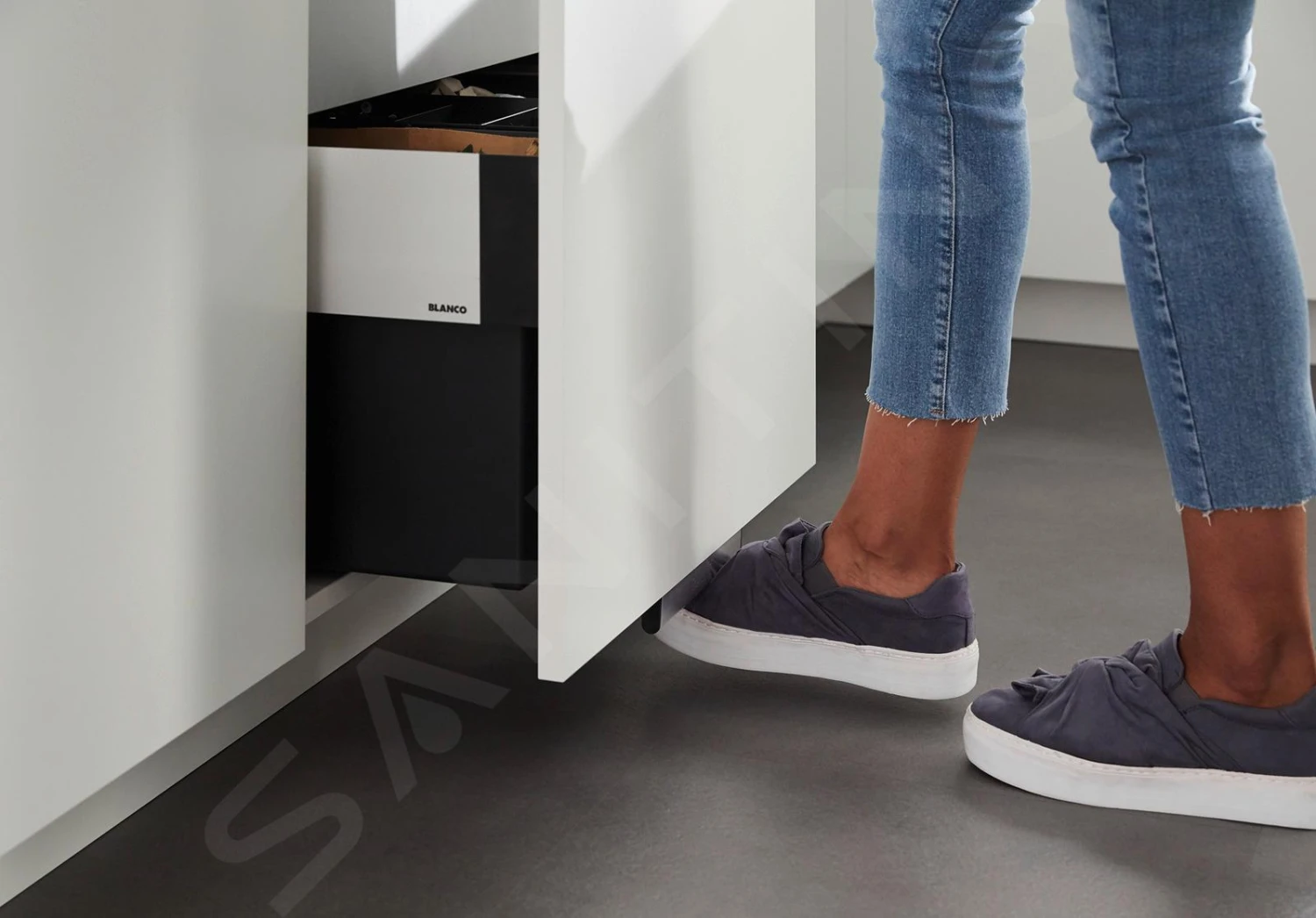 Blanco Select - Inbouw Afvalemmer, Met Scheidingswand, Inhoud 46 L 526210 6 Blanco Select - Inbouw Afvalemmer, Met Scheidingswand, Inhoud 46 L 526210 - Afbeelding 4