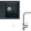 Franke Sets - Keukenset G8, Granieten Spoelbak MRG 611-62, Onyx + Kraan FN 0147, Chroom 114.0253.073 -Exporteren Kraan Lux Winkel ccc75a5e78e118fdd8ed6323
