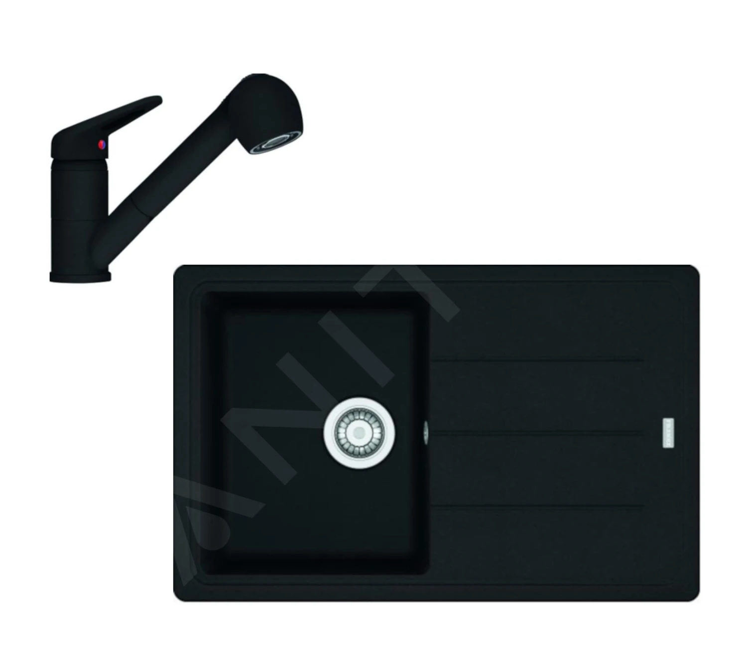 Franke Sets - Keukenset G57, Fragraniet Spoelbak BFG 611-78 En Keukenkraan FC 9547.901, Mat Zwart 114.0675.667 3 Franke Sets - Keukenset G57, Fragraniet Spoelbak BFG 611-78 En Keukenkraan FC 9547.901, Mat Zwart 114.0675.667