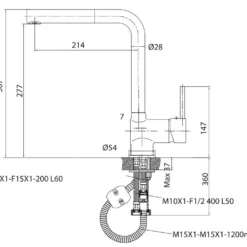 Alveus Kranen - Keukenkraan Lamar, Met Uittrekbare Uitloop, Chroom K-KI111207 -Exporteren Kraan Lux Winkel ce198ed4d0a112b60759c87e