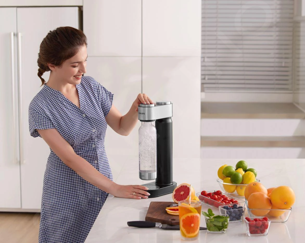 Philips GoZero - Sodamaker Viva Met Toebehoren, Zwart ADD4902BK/10 10 Philips GoZero - Sodamaker Viva Met Toebehoren, Zwart ADD4902BK/10 - Afbeelding 8