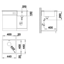 Blanco Andano 400 - Spoelbak, 440x440 Mm, Rvs 522959 8 Blanco Andano 400 - Spoelbak, 440x440 Mm, Rvs 522959 -Exporteren Kraan Lux Winkel d24c55df8787cef5bc1e3a38