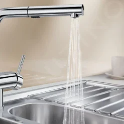 Blanco Linus S - Keukenkraan Met Uittrekbare Vuistdouche, Chroom 518406 -Exporteren Kraan Lux Winkel d3616b48e137542bd9527330