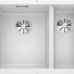 Blanco Subline 340/160 - Silgranit Spoelbak, 555x460 Mm, Spoelbak Links, Wit 523552