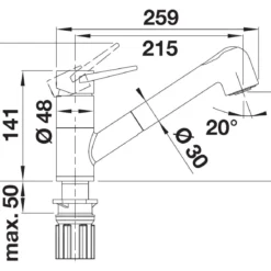 Blanco Wega S - Keukenkraan Met Uittrekbare Sproeikop, Coffee/chroom 526424 -Exporteren Kraan Lux Winkel d60c24c6c7d6b1b0b122467f