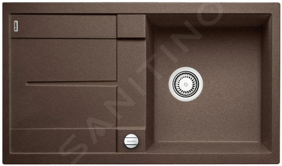 Blanco Metra 5 - Silgranit Spoelbak, 860x500 Mm, Met Draaiknopbediening, Koffie 515041 3 Blanco Metra 5 - Silgranit Spoelbak, 860x500 Mm, Met Draaiknopbediening, Koffie 515041