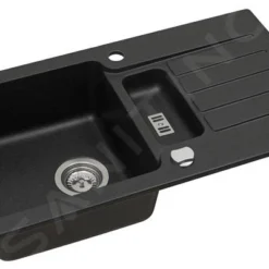 Alveus Niagara - Granieten Spoelbak 780x435 Mm, Met Draaiknopbediening, Carbon 1089487 -Exporteren Kraan Lux Winkel d690aa225a7ed15533d26bf0