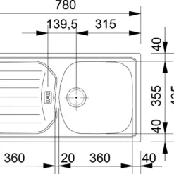 Franke Sets - Keukenset N49, Rvs Spoelbak ETN 614 6/4" NOVA + FC 9547.031 Keukenkraan, Chroom 101.0366.098 -Exporteren Kraan Lux Winkel d6d1058456e46cd3ace0198b