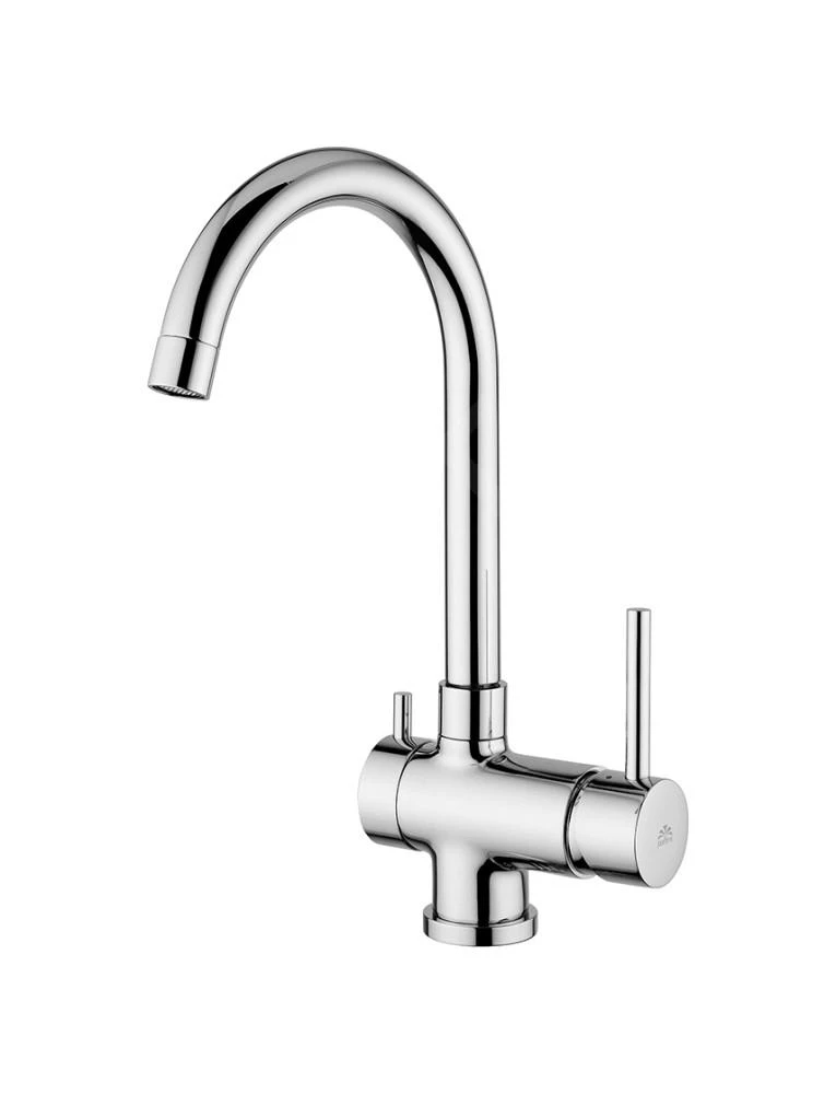 Paffoni Stick - Keukenkraan Met Stopkraan, Chroom SK184CR 3 Paffoni Stick - Keukenkraan Met Stopkraan, Chroom SK184CR