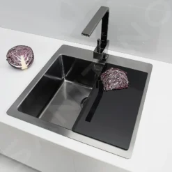 Alveus Pure Monarch - Spoelbak 515x525 Mm, Anthracite 1106868 -Exporteren Kraan Lux Winkel d8f0bf7fb7a0e7878189f83b