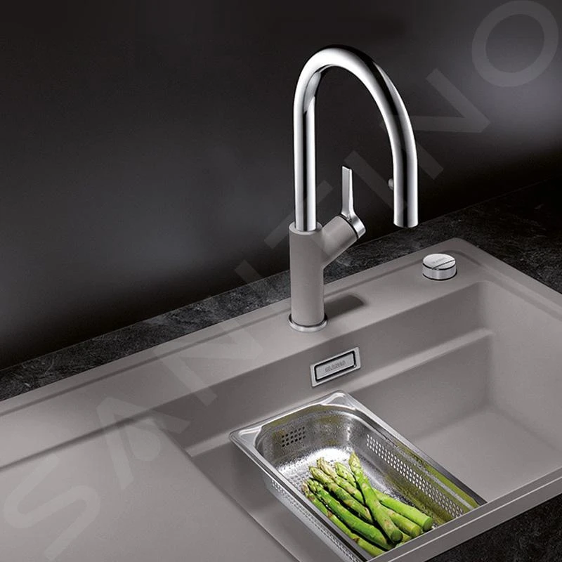 Blanco Carena S - Keukenraan Met Uittrekbare Sproeikop, Aluminium/chroom 521360 9 Blanco Carena S - Keukenraan Met Uittrekbare Sproeikop, Aluminium/chroom 521360 - Afbeelding 7