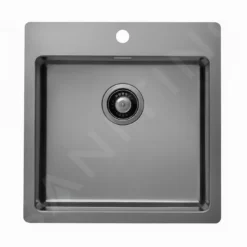 Alveus Pure Monarch - Spoelbak 515x525 Mm, Anthracite 1106868