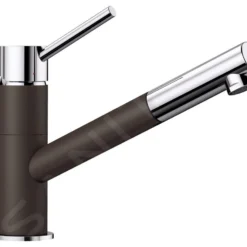 Blanco Kano S - Keukenkraan Met Uittrekbare Sproeikop, Coffee/chroom 525043