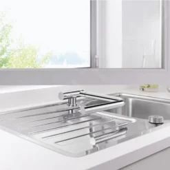 Blanco Laressa F - Keukenkraan, Neerklapbaar Onder Raam, Chroom 521546 -Exporteren Kraan Lux Winkel ddb8191460380e4c9aa3517b