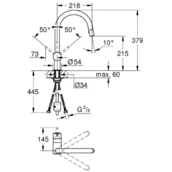 Grohe Minta - Keukenkraan Met Uittrekbare Handdouche, Geborsteld Warm Sunset 32321DL2 7 Grohe Minta - Keukenkraan Met Uittrekbare Handdouche, Geborsteld Warm Sunset 32321DL2 -Exporteren Kraan Lux Winkel e02175e19fe208f85693e63d 1