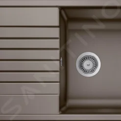 Blanco Zia XL 6 - Silgranit Spoelbak, 1000x500 Mm, Met Afvoerregeling, Coffee 517567