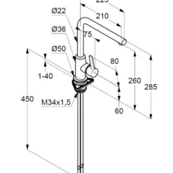 Kludi L-ine S - Keukenkraan, Mat Zwart 408033975 -Exporteren Kraan Lux Winkel e2af9c929430294393ce4315