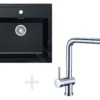 Franke Sets - Spoelbakset T13, Tectonite Spoelbak SID 610, Zwart + Keukenkraan Samoa, Chroom 114.0283.125 -Exporteren Kraan Lux Winkel e3e22c0074263764ddf41abe