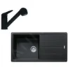 Franke Sets - Set G138, Fragraniet Spoelbak BFG 611 En Keukenkraan FC 9547.901, Mat Zwart 114.0675.664 -Exporteren Kraan Lux Winkel e40a3132e5edb9c67c5f433a