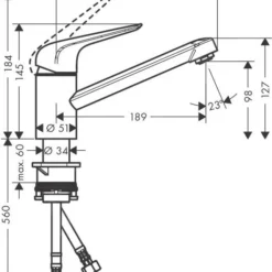Hansgrohe Focus M42 - M421-H100 Keukenkraan, Chroom 71808000 -Exporteren Kraan Lux Winkel e44ae7c30cef3033a9912d22
