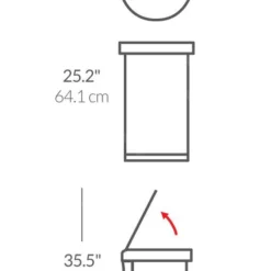 Simplehuman Afvalemmers - Afvalbak Met Sensor, 45 L, Gebrosteld Rvs ST2009 16 Simplehuman Afvalemmers - Afvalbak Met Sensor, 45 L, Gebrosteld Rvs ST2009 -Exporteren Kraan Lux Winkel e5d7c1c263c23028cd4789ce