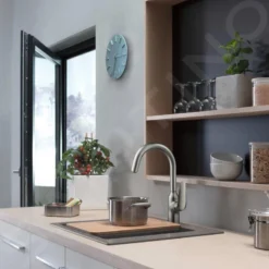 Hansgrohe Spoelbakken - Inbouwspoelbak Graniet S510-F450, Steengrijs 43312290 -Exporteren Kraan Lux Winkel ea1fe44f9d450f060e5a6233