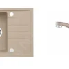 Alveus Sets - Set Spoelbak Intermezzo 30 En Keukenkraan Nina, Beige SETA001