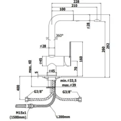 Paffoni Ringo - Keukenkraan Met Uittrekbare Handdouche, Mat Zwart RIN285NO -Exporteren Kraan Lux Winkel ed2ef473e4b5641c4fe7a643