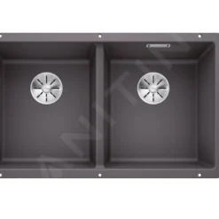 Blanco Subline 350/350 - Silgranit Spoelbak, 755x460 Mm, Grijze Rots 523575