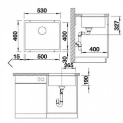 Blanco Rotan 500 - Silgranit Spoelbak, 530x460 Mm, Aluminium 524248 -Exporteren Kraan Lux Winkel ef4718f4047c61457be29521 1