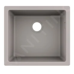 Hansgrohe Spoelbakken - Onderbouwspoelbak Graniet S510-U450, Betongrijs 43431380