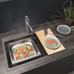 Blanco Etagon 8 - Silgranit Spoelbak, 780x510 Mm, Met Verschuifbare Rails, Zwart 525893 -Exporteren Kraan Lux Winkel f05bb59c9d4735e2320c2775