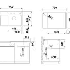 Blanco Zenar XL 6 - Silgranit Spoelbak, 780x510 Mm, Met Afvoerbediening, InFino, Grijs 527368 -Exporteren Kraan Lux Winkel f07abd7d8391da15f763b625