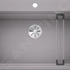 Blanco Etagon 8 - Silgranit Spoelbak, 780x510 Mm, Met Verschillende Niveaus, InFino, Aluminium 525179