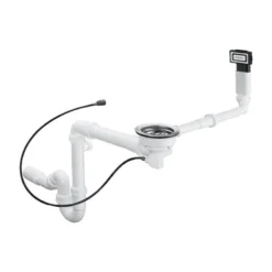 Hansgrohe Afvoergarnituren - Automatische Afvoer- En Overloopgarnituur Voor Select Enkele Spoelbak Graniet, Chroom 43947000