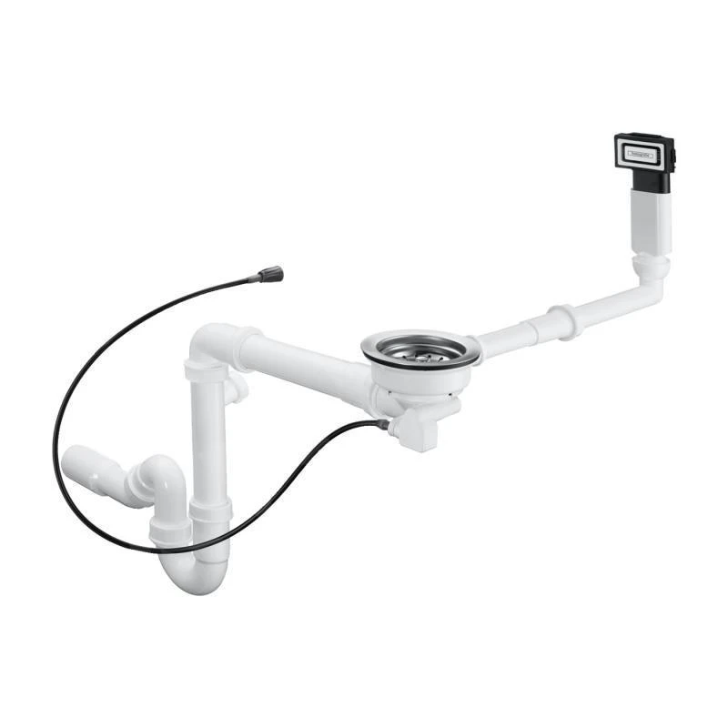 Hansgrohe Afvoergarnituren - Automatische Afvoer- En Overloopgarnituur Voor Select Enkele Spoelbak Graniet, Chroom 43947000 3 Hansgrohe Afvoergarnituren - Automatische Afvoer- En Overloopgarnituur Voor Select Enkele Spoelbak Graniet, Chroom 43947000