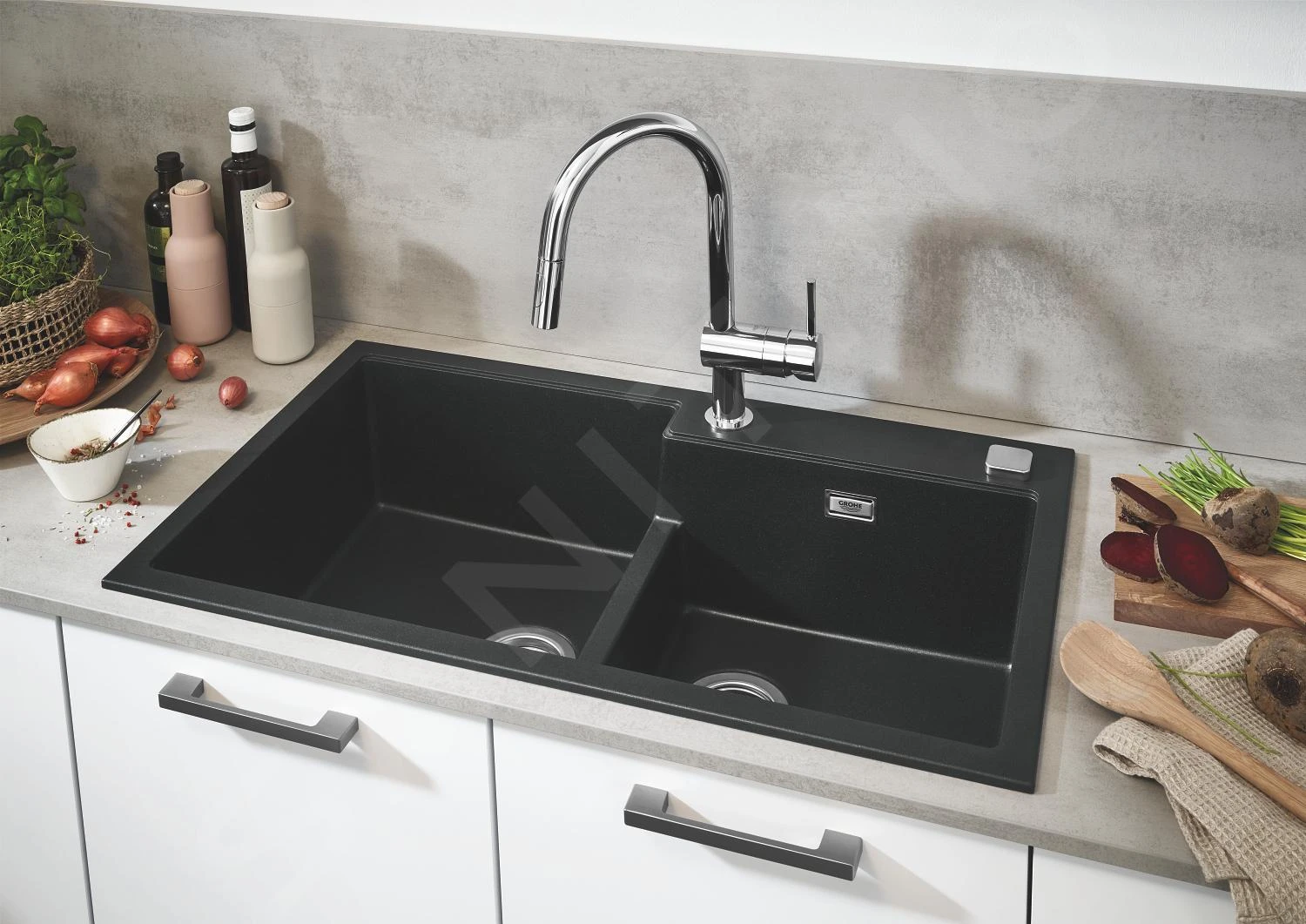 Grohe Minta - Keukenkraan Met Uittrekbare Handdouche, Chroom 32321002 6 Grohe Minta - Keukenkraan Met Uittrekbare Handdouche, Chroom 32321002 - Afbeelding 4