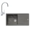 Franke Sets - Keukenset G134, Fragraniet Spoelbak BFG 611 En Keukenkraan FC 650.031, Grijze Steen/chroom 114.0510.309 -Exporteren Kraan Lux Winkel f212e5a38e1bad1ea291ca1a